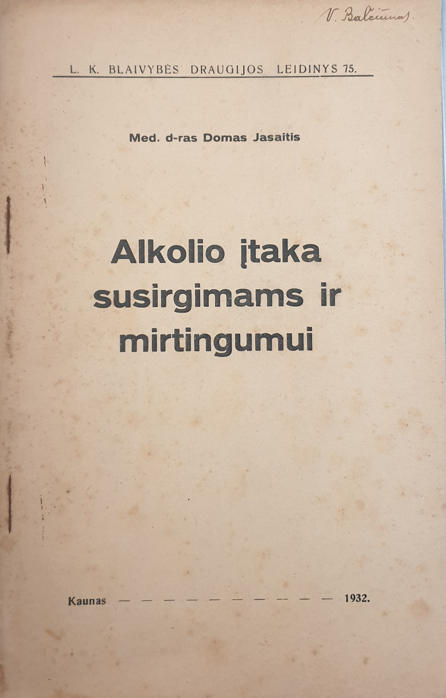 Alkoholio įtaka mirtingumui