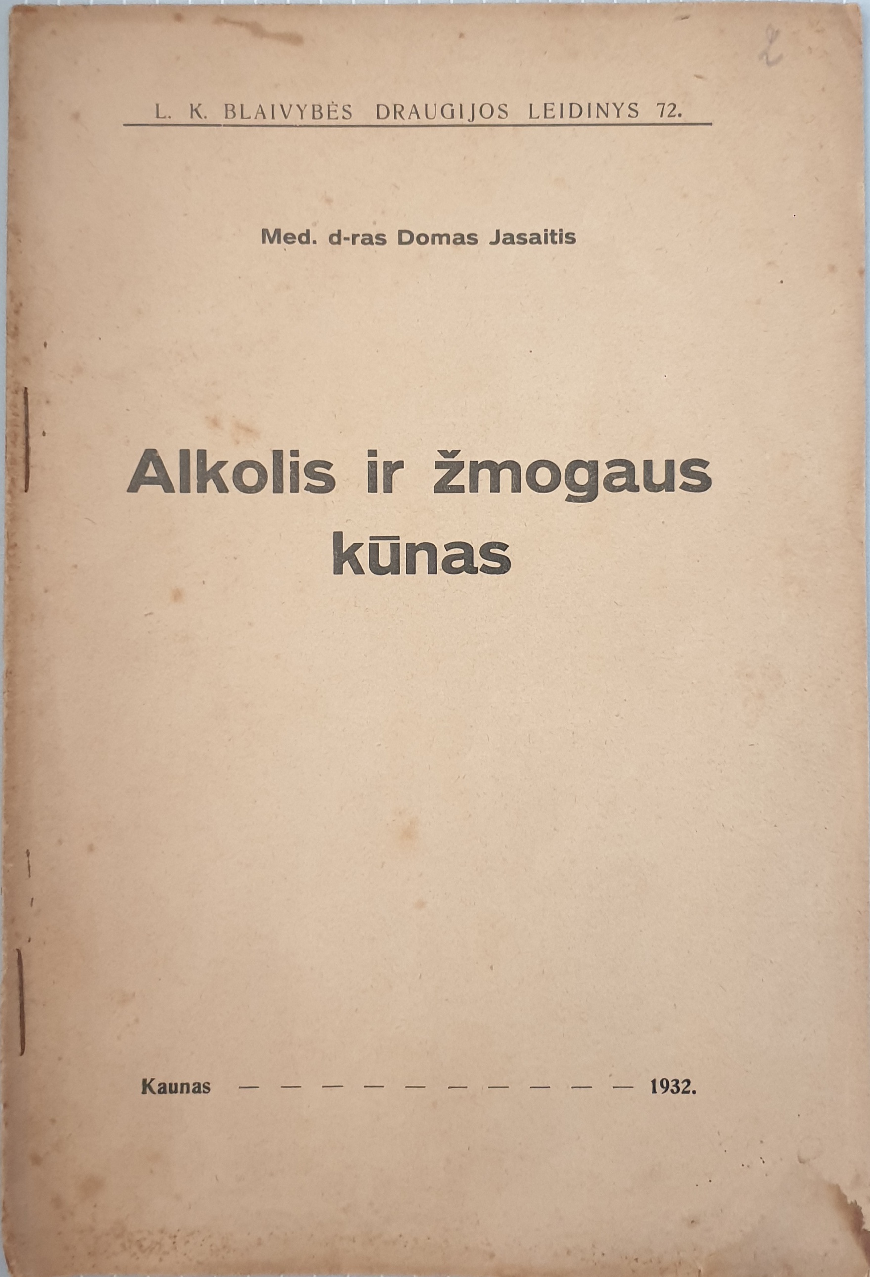 Alkoholis ir žmogaus kūnas