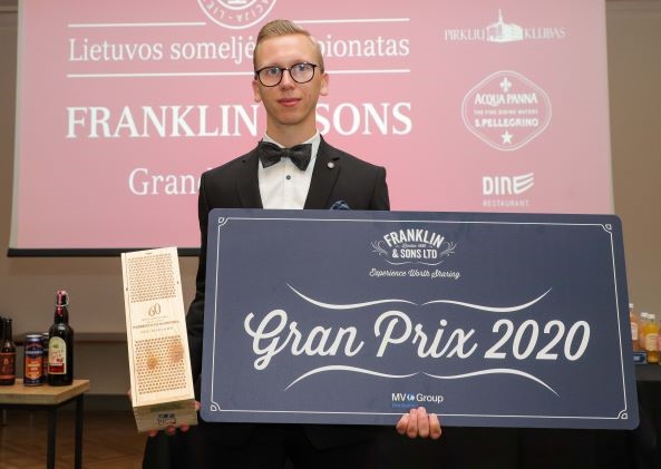 2020 metų geriausias Lietuvos someljė Martynas Pravilonis