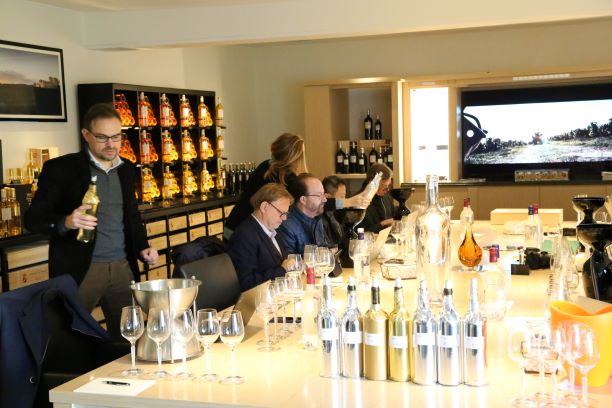 Tasting at Lafaurie Peyrageau with Arunas Starkus, Bernard Baudry, Peter Moser, Abi Duhr, etc. 