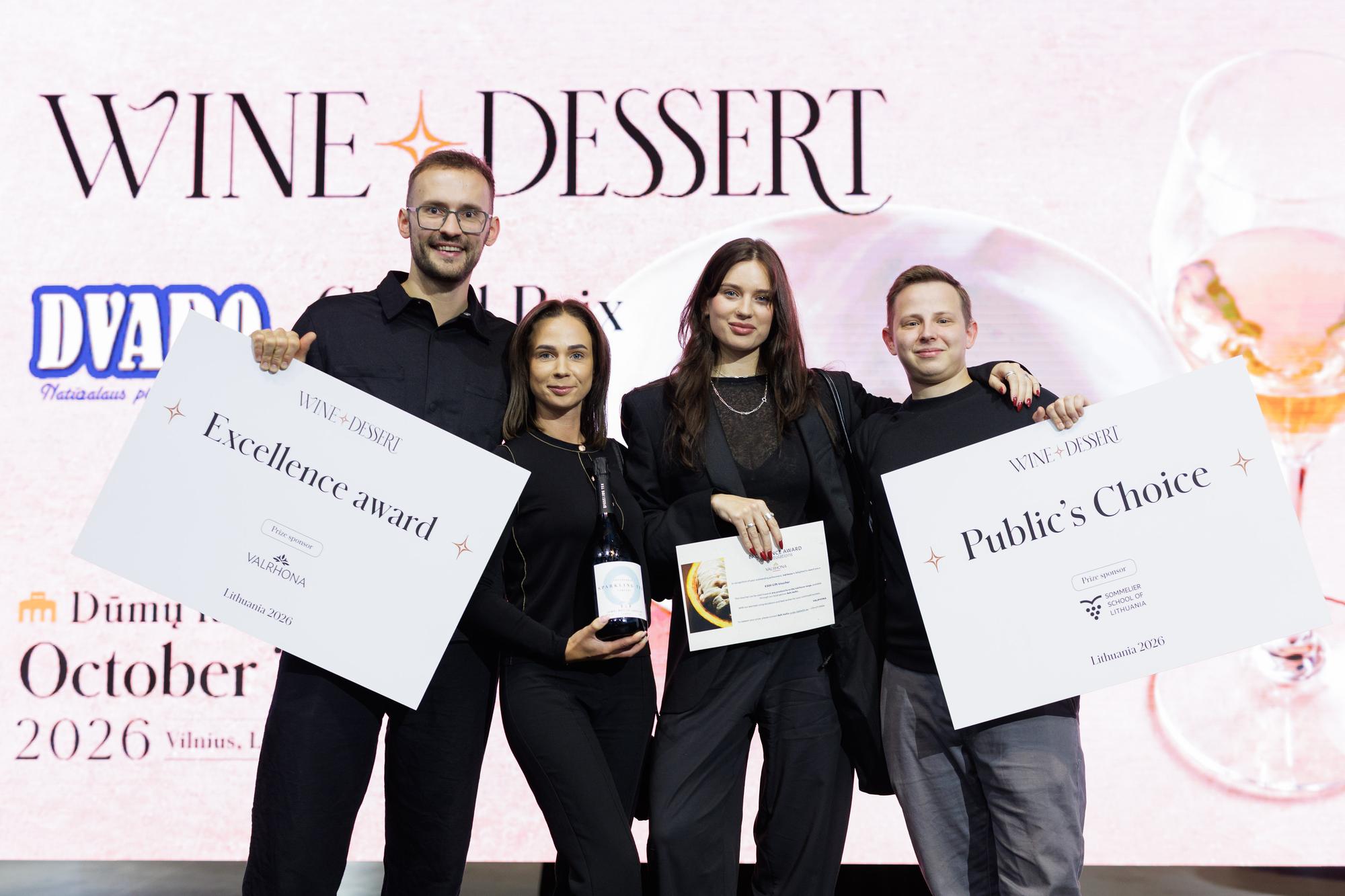 Wine+Dessert Pairing Contest Lithuania Dvaro GP 2026
